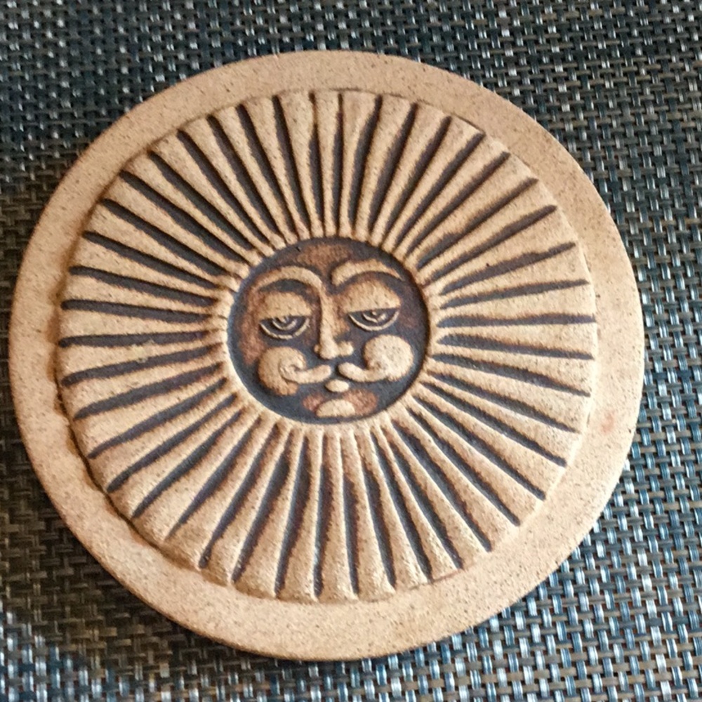 Vintage 1970’s Sudio Pottery Sun Tile